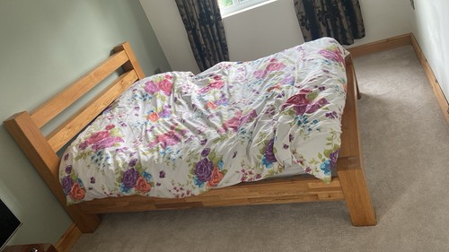 Solid oak bed - solid, and