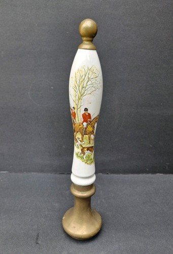 Vintage brass porcelain beer - vintage,