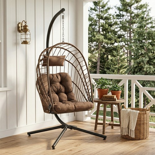 Rattan swing egg chair garden - rattan,