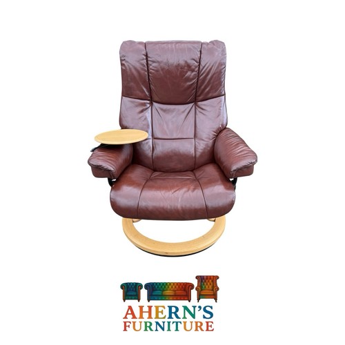 Brown leather ekornes - leather,