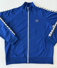 Vintage Fred Perry Men’s Taped Track Jacket Full Zip Size L