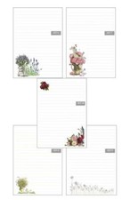 Lined Letter writing paper, Spiritual, Nature, Lavender, Roses, Wild Flowers 'B'