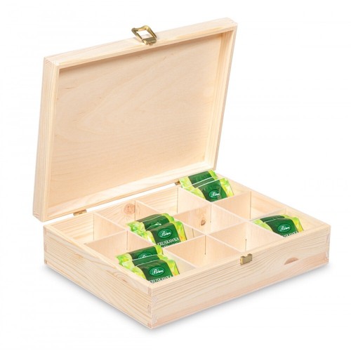 Wooden box tea bag - bag, 12x