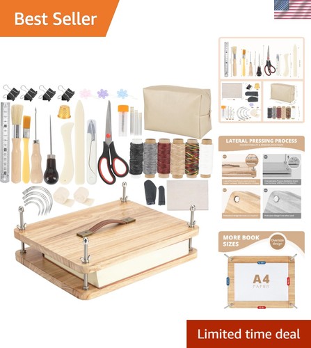 Piece bookbinding kit with - bookbinding,