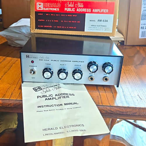 Vintage amplifier herald - vintage,