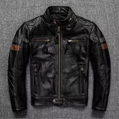 Men leather jacket - men’s,