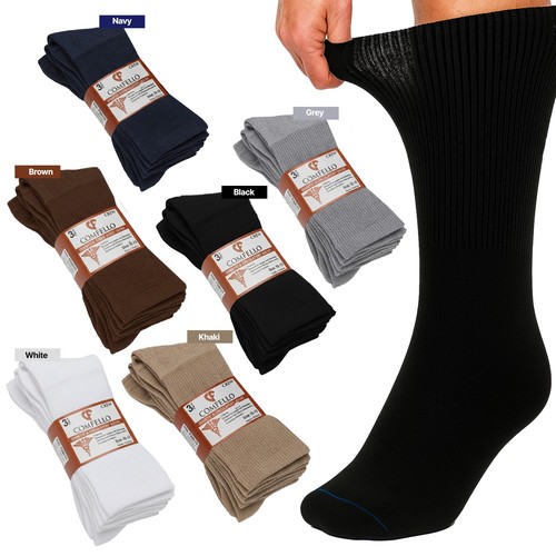 Pairs diabetic crew socks - 6,