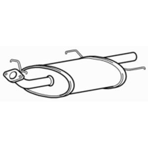 Quality rear exhaust silencer - quality,