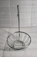 Chrome Fruit Bowl Basket Stand