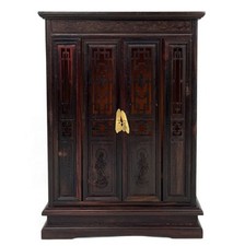 Small Rosewood Guan Yin Buddhist Altar Butsudan Shrine God Zen Portable Praying