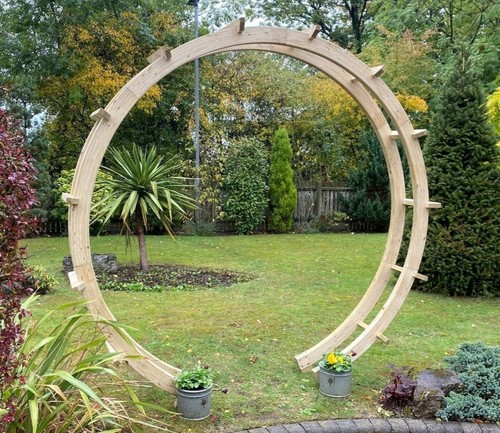 Moon gate flower circle - moon,