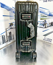 1 x  Aluminum Style Carry  Luggage, 20 Inch Cabin Suitcase black style