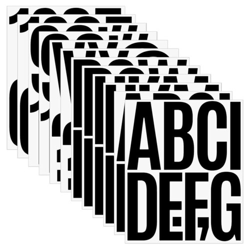 Inch vinyl letters stickers - 5,
