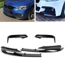 1 Set Front Spoiler Lip Fog Light Trim Cover For BMW F30 M Sport 2012-18 CB Look