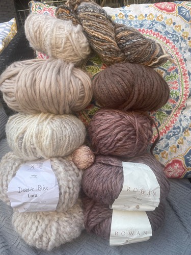 Natural fibre wool chunky yarn - wool,