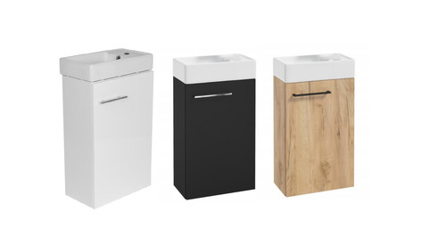 400mm compact bathroom - compact, vanity