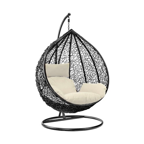 Hanging rattan egg chair - hanging,
