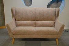 Retro 2 Seater Sofa Pink