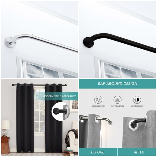 Extendable metal curtain - metal, pole