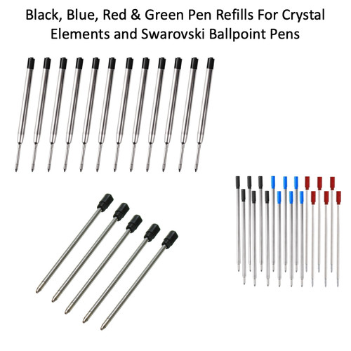 Black blue red green ballpoint - red,
