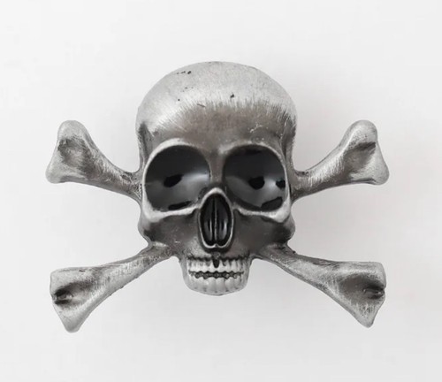 Skull and crossbones - skull, biker