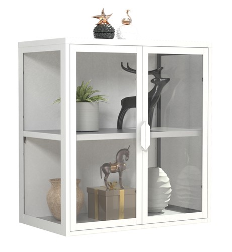 Wall display cabinet hanging