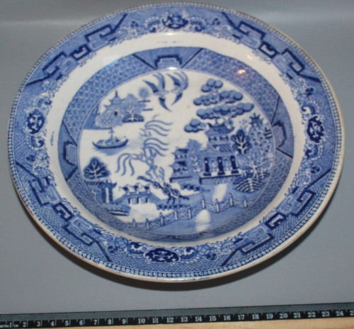 Antique ironstone china blue - antique,