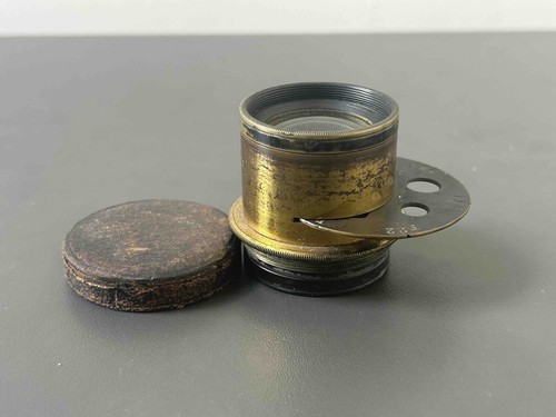 Antique brass lens 220mm 16 - brass, f/16