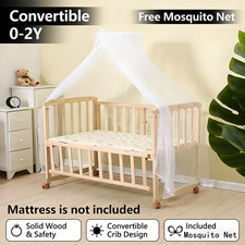Wooden Baby Cot Bed with