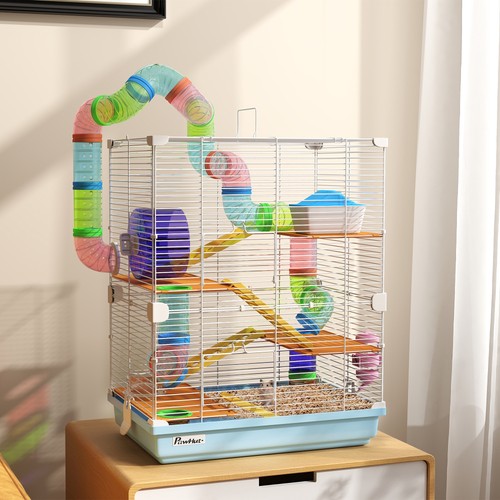 Pawhut tier hamster cage - pawhut, 5