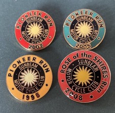 Vintage Motorcycle Biker Pin Badges Sunbeam Ace Cafe 59 Club Piston Broke Ton Up