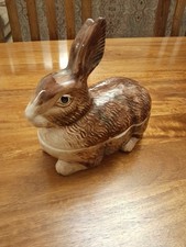 Michel Caugant Vintage Rabbit Hare Shaped Pate Dish