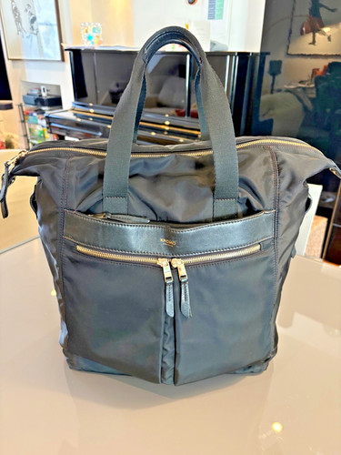 Black knomo laptop backpack - laptop, backpack/