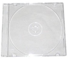 10 X Slim Clear CD Disc Case's With 5.2mm Spine For 1 Disc Of Any Format
