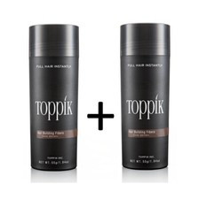 TOPPIK 2 x 55 g. Hair thickener spread hair plain hair fibers microhairs