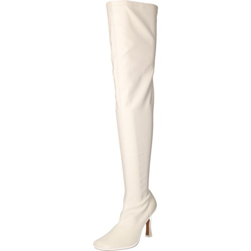 White over knee boots - knee, thigh