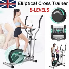 8 Levels Body Magnetic Elliptical Cross Trainer Fitness Cardio Training Machine