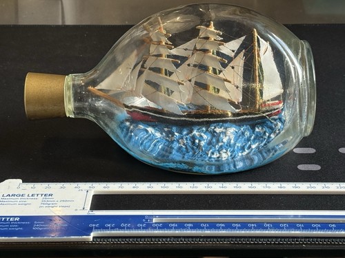 Vintage ship bottle haig - ship, in