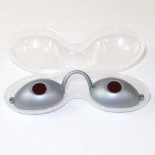 Sunbed Tanning Goggles Eyewear UV Eye Protection - Lessian Vision 2 Silver