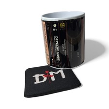 Depeche Mode  retro cassettes tape  discography  coffee mug& coaster set