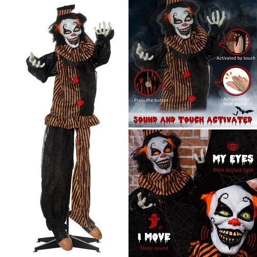 Halloween animated prop clown - animated,