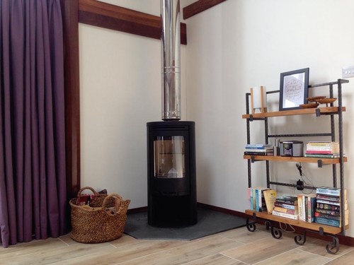 Black slate hearth stone 1200 - black,