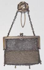 Art Nouveau Sterling Silver Chain Mail Coin Purse by GD London 1904 Chatelaine