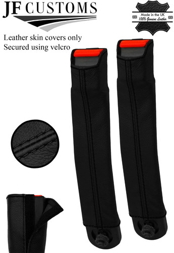 Black stitch seat belt - 2x,