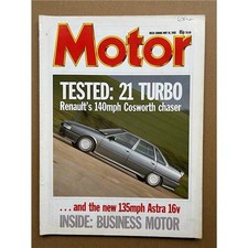RENAULT 21 TURBO AUTOCAR MAGAZINE MAY 14 1988 - Renault 21 Turbo cover with feat