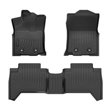 3PCS Floor Mats for 2018-2023 Toyota Tacoma Double Cab All Weather Floor Liner