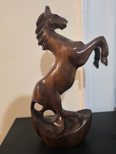 Chinese wooden horse - chinese, sculpture