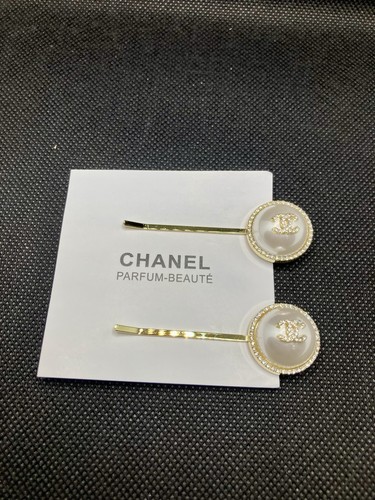 Chanel logo bobby pin hair - pin,