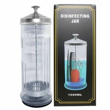 BY MIA Disinfectant Jar | Professional Barber | Large Jar 11cmx28cm