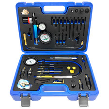Compression Tester Automotive Cylinder Leak Down Tester Kit with Dual Gauge